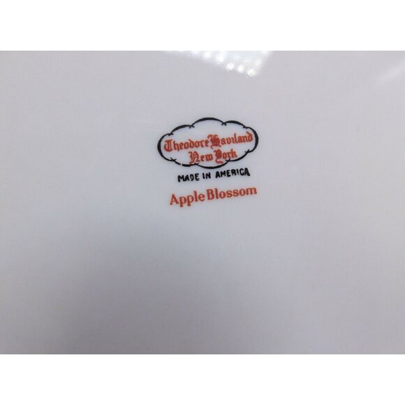 Theodore Haviland Apple Blossom Plates Set of 4 – 10" Dinner China USA - Picture 8 of 8